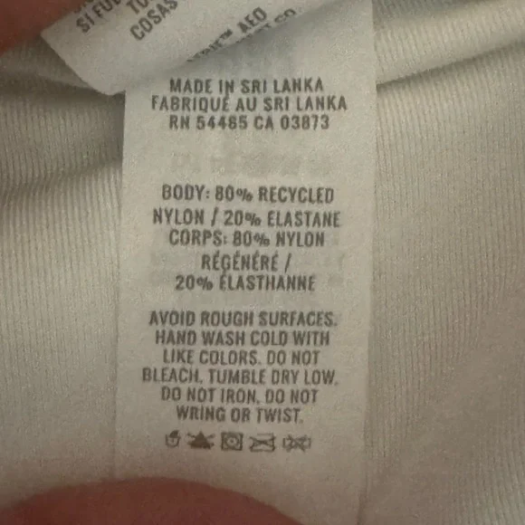 AA-587 Aerie NWT‎ High Cut Cheeky Green & White Stripe Bikini Bottoms Size XL - Picture 12 of 12